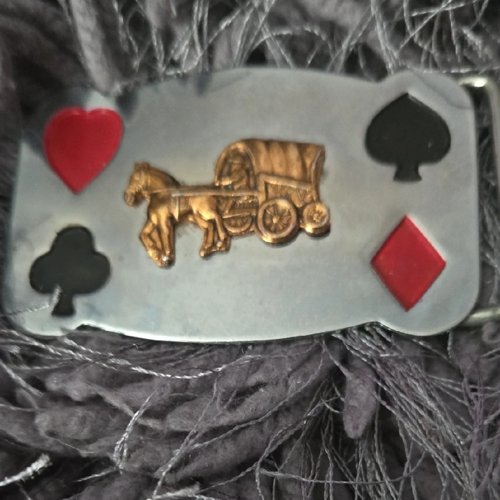 Silver and Gold Playing Card Money Clip